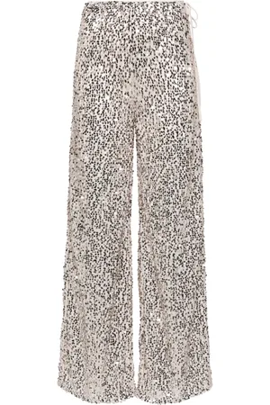 ROTATE Pantalon droit Net à sequins