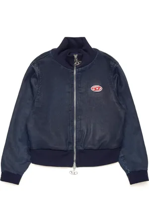 Diesel Veste en jean à logo brodé