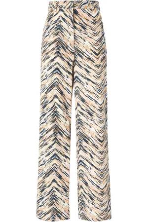 Missoni Pantalon palazzo en coton à motif zig-zag