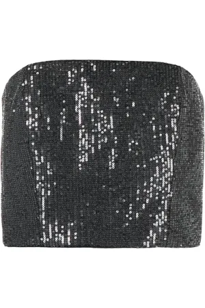 ROTATE Haut-bustier crop à sequins