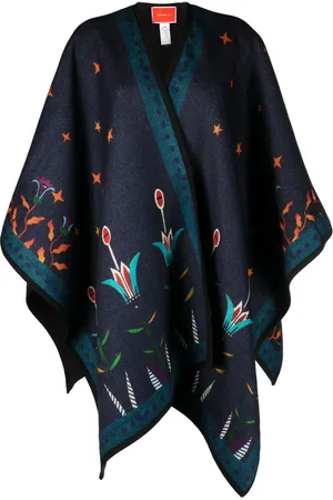 La DoubleJ Poncho à imprimé graphique