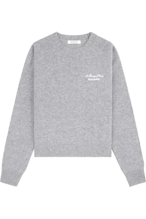 Sporty & Rich Pull en cachemire à logo brodé