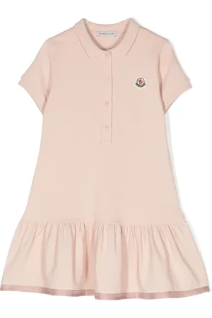 Moncler Robe en coton à patch logo
