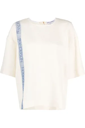 J.W.Anderson T-shirt en lin mélangé à logo imprimé