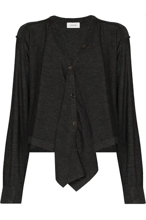 LEMAIRE Cardigan drapé à col v