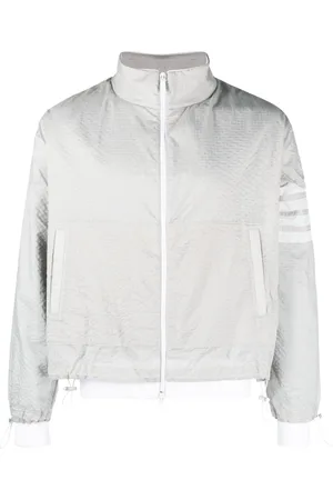 Thom Browne Veste zippée à 4 bandes signature