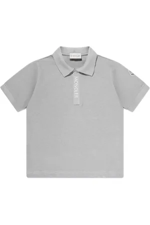 Moncler Polo en coton à patch logo