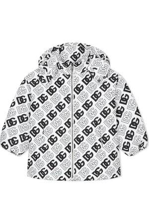 Dolce & Gabbana Doudoune zippée à logo DG