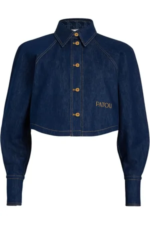Patou Chemise en jean à coupe crop