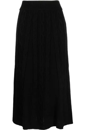 B+AB Jupe mi-longue à taille élastiquée