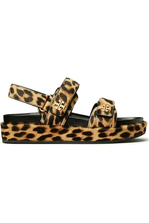 Tory Burch Sandales Kira à motif léopard