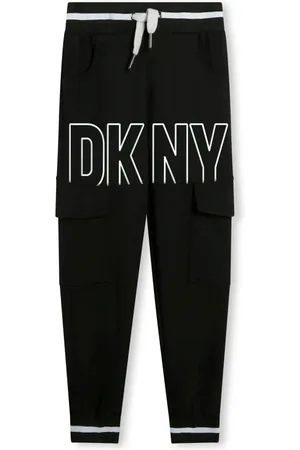 DKNY Pantalon de jogging en coton à logo brodé