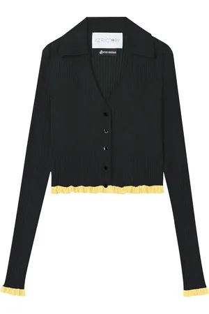 AZ FACTORY X Ester Manas cardigan crop à design nervuré