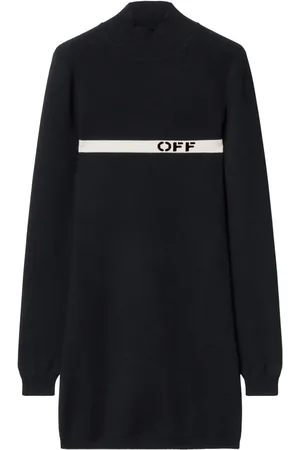 OFF-WHITE Robe à logo intarsia