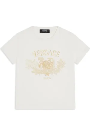 VERSACE T-shirt en coton à logo imprimé