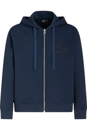 Etro Veste zippée à logo brodé