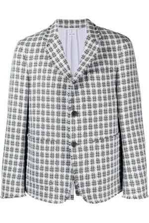 Thom Browne Blazer boutonné à carreaux