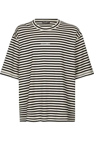 Dolce & Gabbana T-shirt rayé à logo brodé