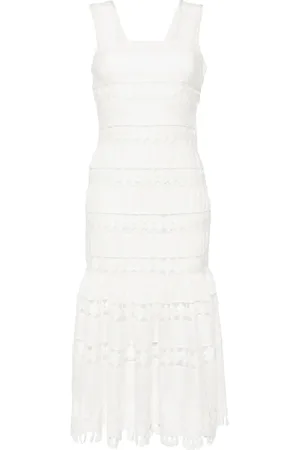 ZIMMERMANN Robe mi-longue à bords contrastants