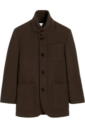 Ami Manteau en laine à col montant