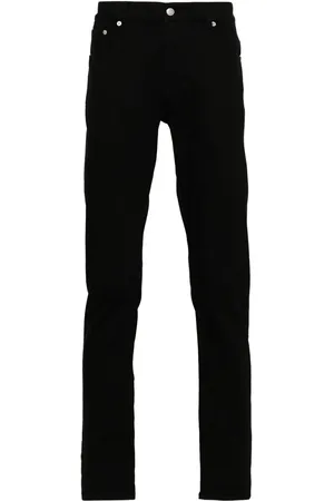 Alexander McQueen Jean à logo brodé