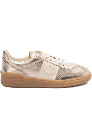 VALENTINO GARAVANI Baskets en cuir à logo embossé