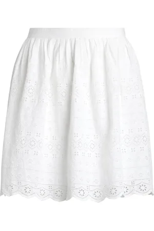 Ralph Lauren Minijupe évasée à broderies anglaises