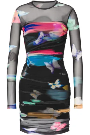 Moschino Robe courte à fronces