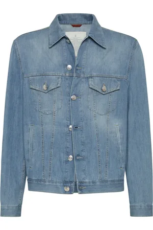 Brunello Cucinelli Veste en jean à boutonnière