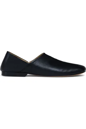 LEMAIRE Chaussons en cuir à talon replié