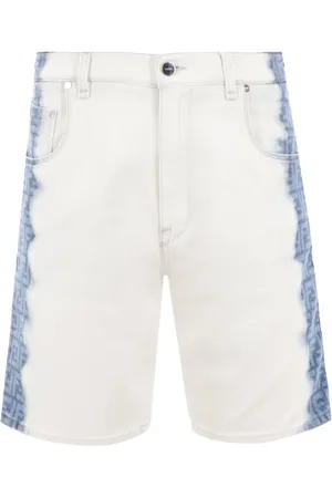 Fendi Short en jean à effet délavé