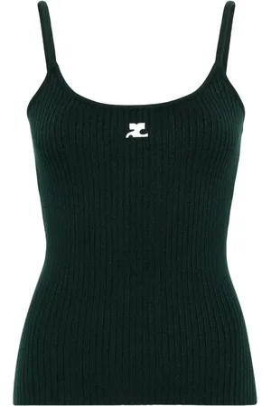 Courrèges Haut Reedition en maille nervurée
