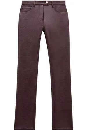 Courrèges Pantalon slim en vinyle