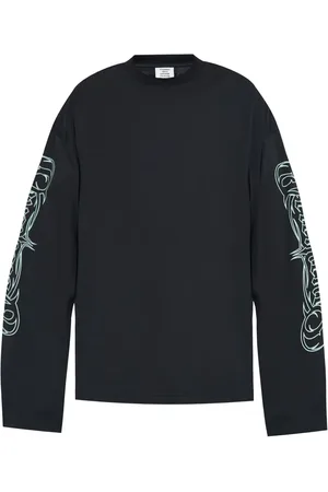 Vetements Pull en coton à logo imprimé
