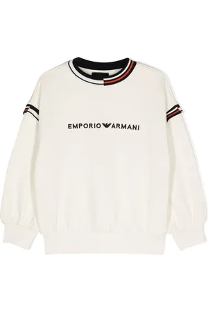 Emporio Armani Sweat en coton à logo brodé
