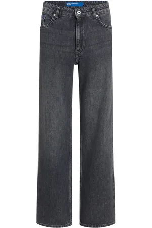 Karl Lagerfeld Jean droit à taille mi-haute