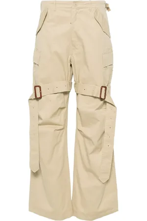 R13 Pantalon ample en coton à poches cargo
