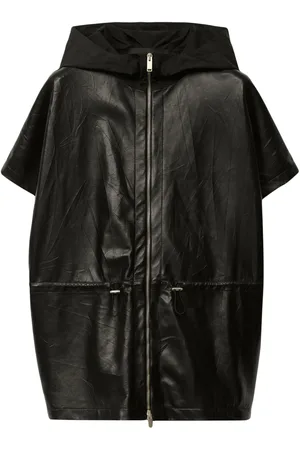 Fabiana Filippi Cape en cuir à design plissé