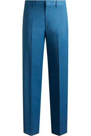 Etro Pantalon en laine à coupe droite