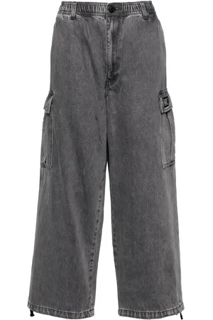 Izzue Jean ample à détails de coutures