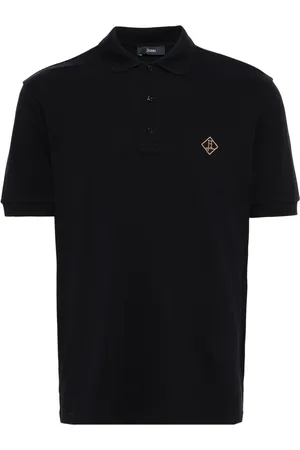 HERNO Polo en piqué à logo brodé