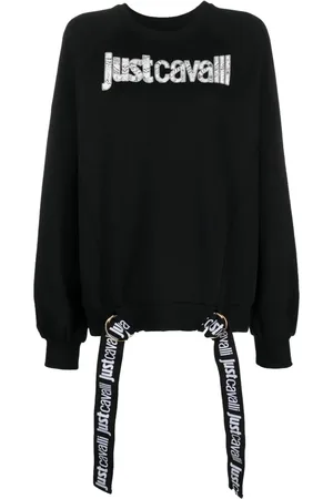 Roberto Cavalli Sweat en coton à logo imprimé