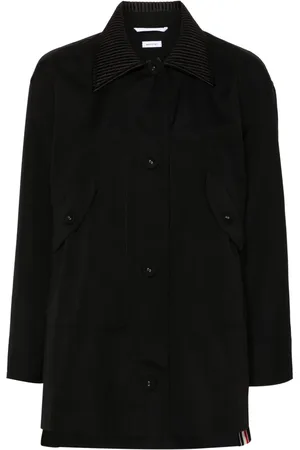Thom Browne Manteau droit à simple boutonnage