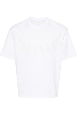 Neil Barrett T-shirt en coton à imprimé Thunderbolt