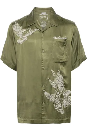 Maharishi Chemise à motif colombe brodé