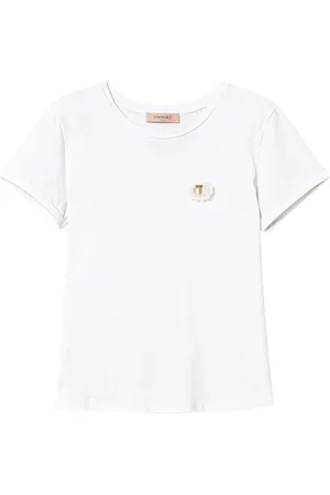 Twin-Set T-shirt à détail de broche