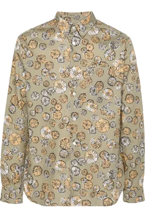 Maison Kitsuné Chemise en coton à fleurs