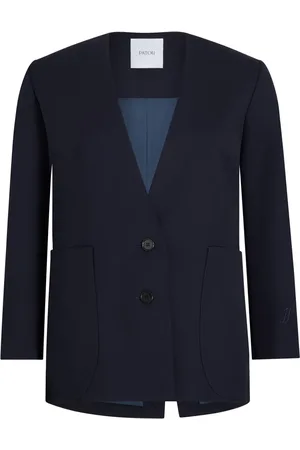 Patou Veste en sergé à design sans col