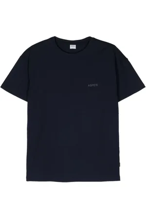 Aspesi T-shirt en coton à logo texturé