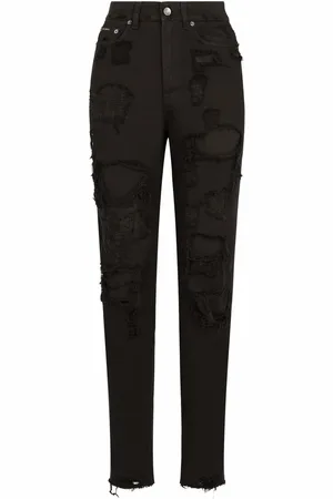 Dolce & Gabbana Jean ample à effet usé